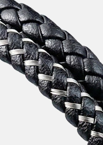 Leather Bracelet Shadow Weave