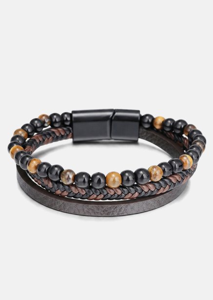 Leather Bracelet Raven Bond