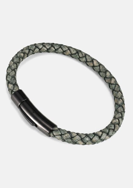 Leather Bracelet Talon Weave