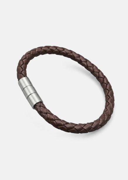 Leather Bracelet Iron Weave