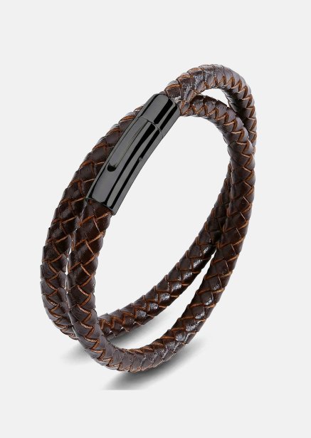 Leather Bracelet Vigor Weave
