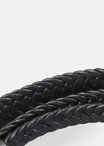 Leather Bracelet Raven Crest