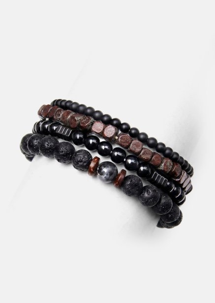 Beaded Bracelet Obsidian Knack