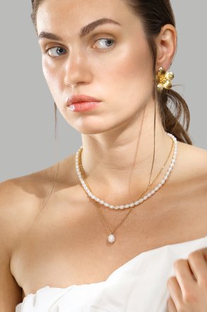 Earrings Flora Shine – 18k Gold Plated
