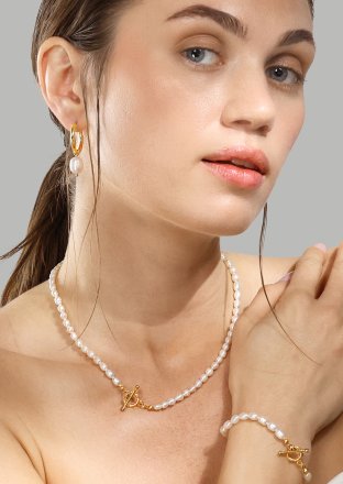 Necklace Classic Pearl - 18k Gold Plated