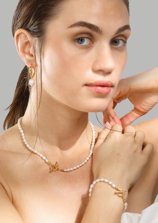 Necklace Classic Pearl - 18k Gold Plated