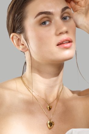 Necklace Golden Heart Mini - 18k Gold Plated