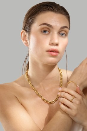 Bracelet Twistad Elegans - 18k Gold Plated