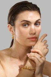 Bracelet Twistad Elegans - 18k Gold Plated