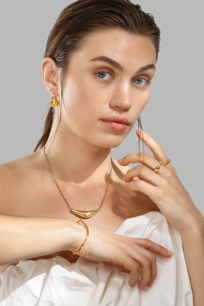 Earrings Glow Hoop – 18k Gold Plated