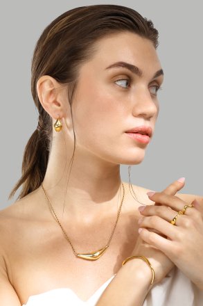 Ring Flow - 18k Gold Plated