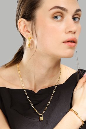 Earring Chain Bold - 18k Gold Plated