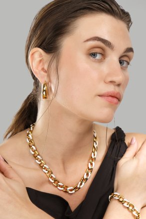 Earrings Bold Curve – 18k Gold Plated