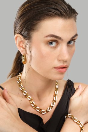 Earrings Bold Curve – 18k Gold Plated