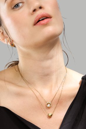 Necklace Golden Heart – 18k Gold Plated