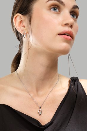 Earrings Sculpture – Silver Plated