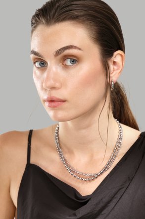 Necklace Layered Shine – Silver Plated