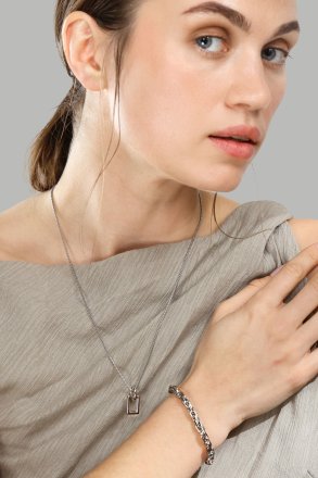 Necklace Geometrisk Grace – Silver Plated