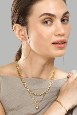 Necklace Heart of Gold – 18k Gold Plated