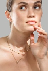 Necklace Golden Heart - 18k Gold Plated
