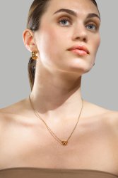 Necklace Circle of Love - 18k Gold Plated