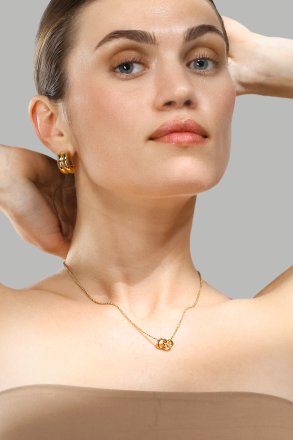 Necklace Circle of Love - 18k Gold Plated