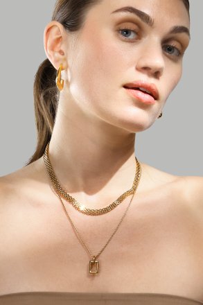 Earrings Bold Curve – 18k Gold Plated