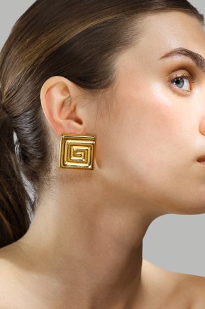 Earring Geometric Glow - 18k Gold Plated