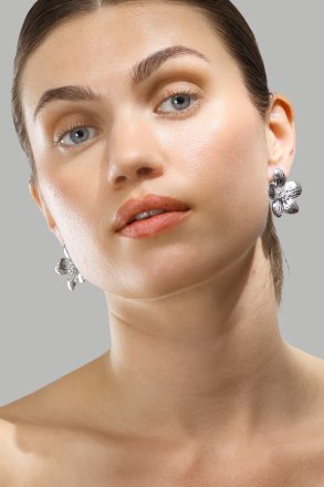 Earrings Flora Shine – Silver Plated