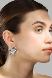 Earrings Flora Shine – Silver Plated