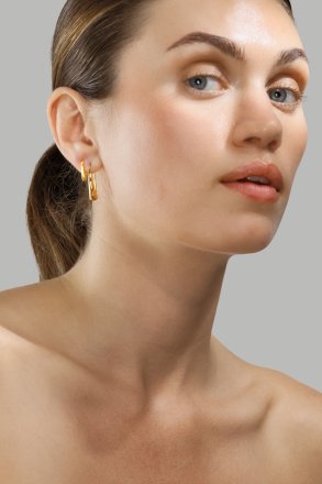 Earring Golden Drop - 18k Gold Plated