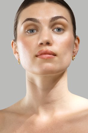 Earrings Sculpture – 18k Gold Plated