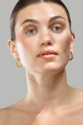 Earring Golden Flow - 18k Gold Plated