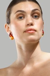 Earrings Verdé Glow– 18k Gold Plated