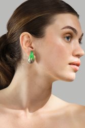 Earrings Verdé Glow – Silver Plated