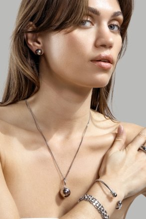 Orb Earrings - Silver Plated