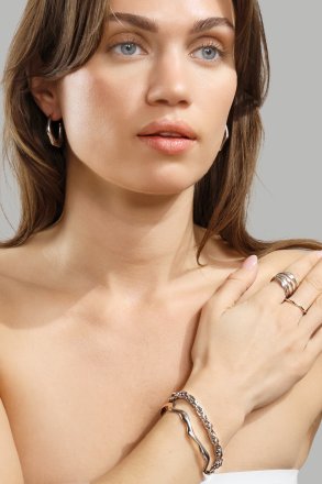 Earring Bold Drops - Silver Plated