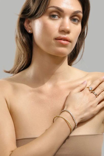 Ring Luxe Crystal - 18k Gold Plated