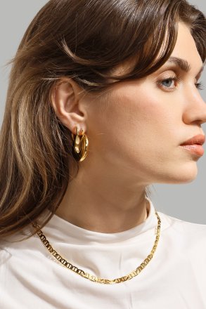 Earring Shine Hoops - 18k Gold Plated