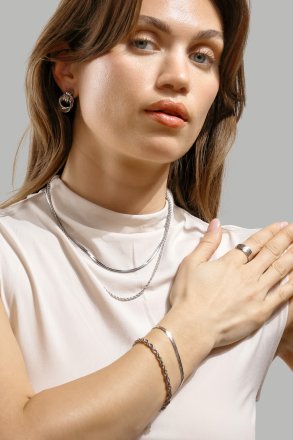 Verona Necklace – Silver Plated