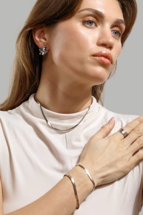 Wavena Ring - Silver Plated