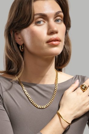 Bracelet Flow Cuff - 18k Gold Plated