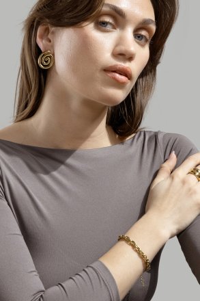 Resin Earrings - 18k Gold Plated