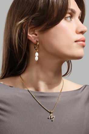 Amulet A-N Necklace – 18k Gold Plated