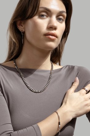 Ring Plain Link - Silver Plated