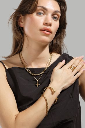 Bracelet Twisted Link - 18k Gold Plated