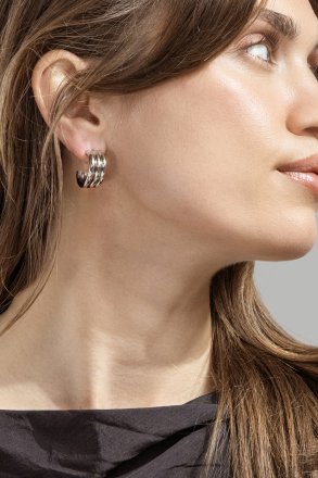 Riflia Earrings - Silver Plated