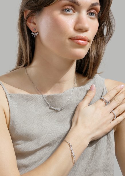 Bracelet Leaflight - Silver Plated