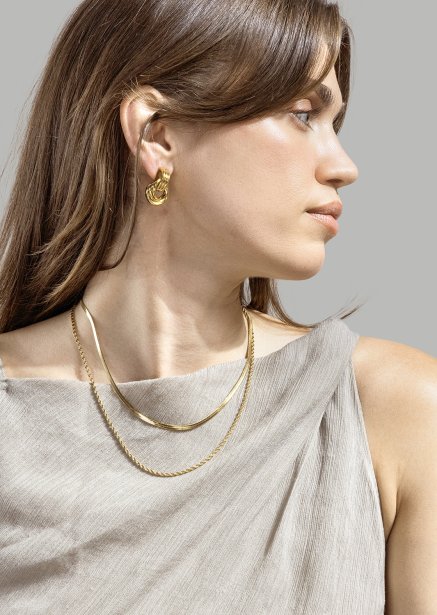 Earrings Unity Loop - 18k Gold Plated