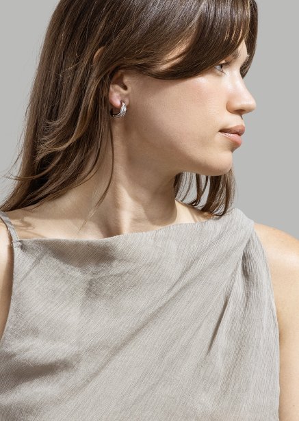Ring Twist Whisper- Silver Plated